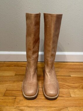 Vintage Leather Campus Boots - Size 8